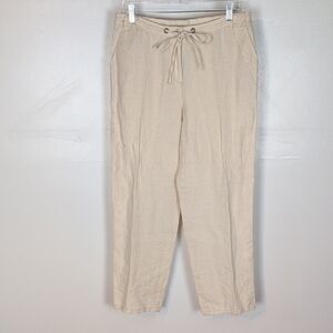 JM Collection NWT 100% Linen Wide Leg Pants